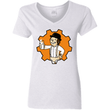 T-Shirts White / S Nuka Milk Women's V-Neck T-Shirt