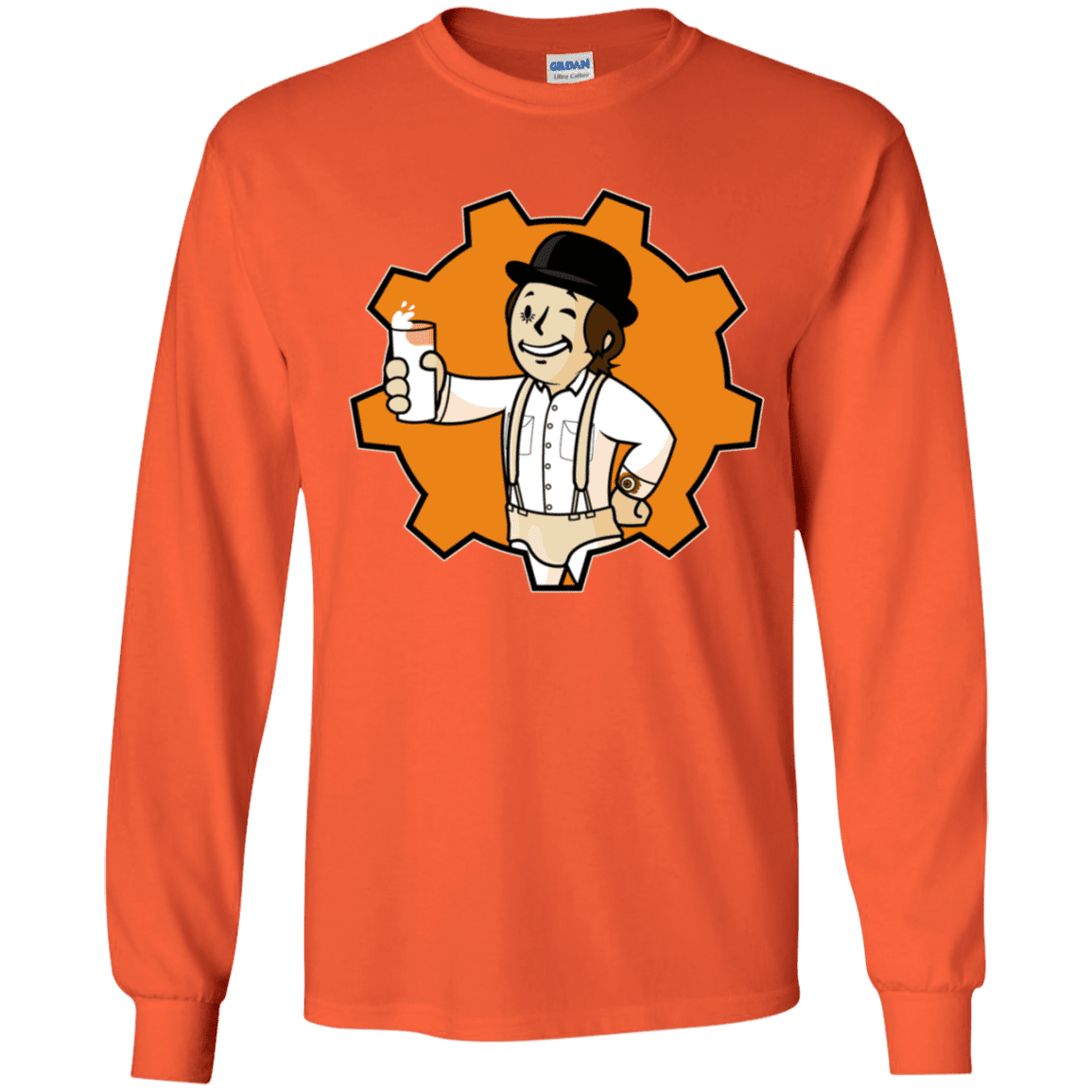 T-Shirts Orange / YS Nuka Milk Youth Long Sleeve T-Shirt