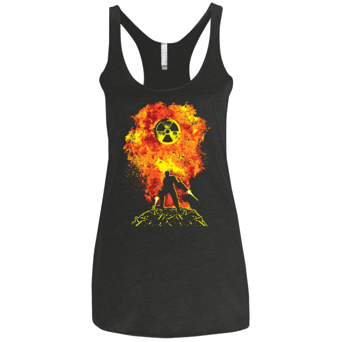 T-Shirts Vintage Black / X-Small Nuke 'Em All Women's Triblend Racerback Tank