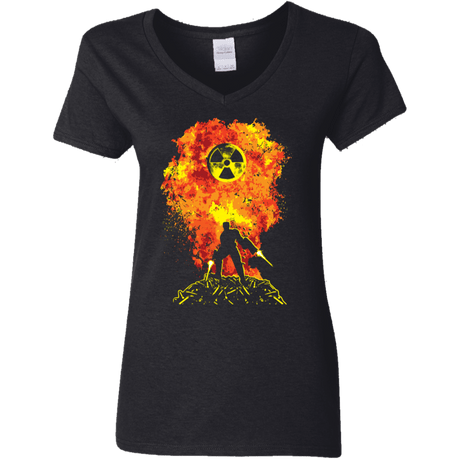 T-Shirts Black / S Nuke 'Em All Women's V-Neck T-Shirt