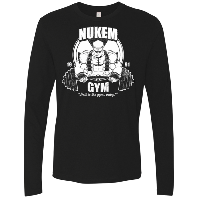 T-Shirts Black / Small Nukem Gym Men's Premium Long Sleeve