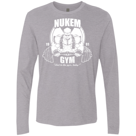 T-Shirts Heather Grey / Small Nukem Gym Men's Premium Long Sleeve