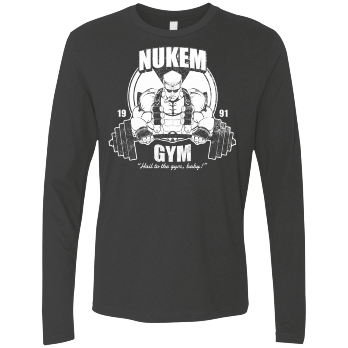 T-Shirts Heavy Metal / Small Nukem Gym Men's Premium Long Sleeve