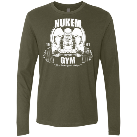 T-Shirts Military Green / Small Nukem Gym Men's Premium Long Sleeve