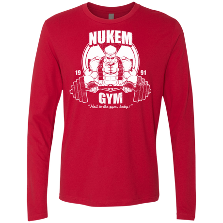 T-Shirts Red / Small Nukem Gym Men's Premium Long Sleeve