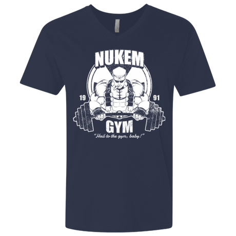 T-Shirts Midnight Navy / X-Small Nukem Gym Men's Premium V-Neck
