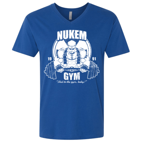 T-Shirts Royal / X-Small Nukem Gym Men's Premium V-Neck