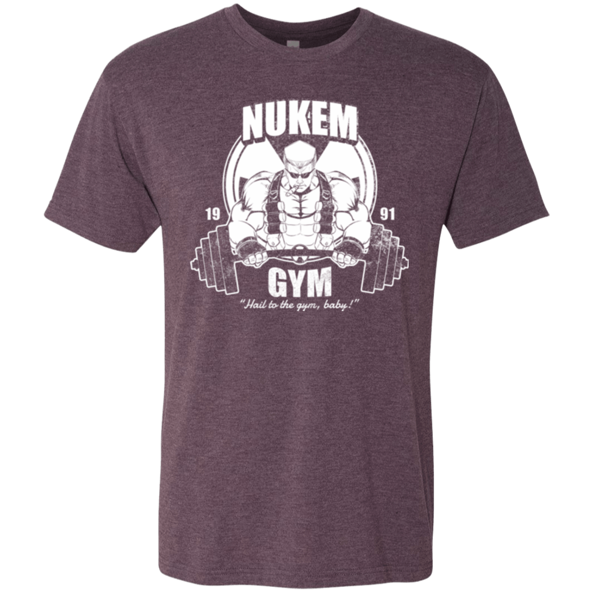 T-Shirts Vintage Purple / Small Nukem Gym Men's Triblend T-Shirt