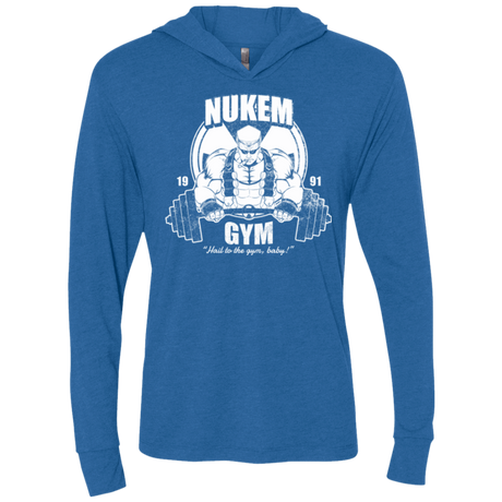 T-Shirts Vintage Royal / X-Small Nukem Gym Triblend Long Sleeve Hoodie Tee