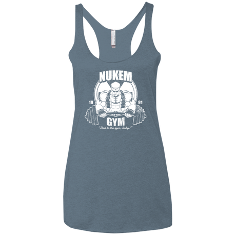 T-Shirts Indigo / X-Small Nukem Gym Women's Triblend Racerback Tank