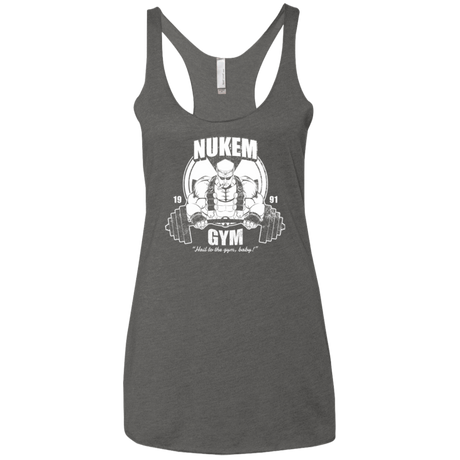 T-Shirts Premium Heather / X-Small Nukem Gym Women's Triblend Racerback Tank