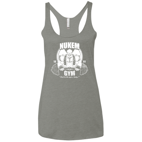 T-Shirts Venetian Grey / X-Small Nukem Gym Women's Triblend Racerback Tank