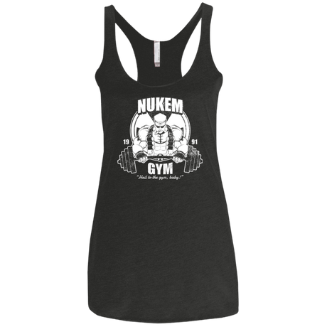 T-Shirts Vintage Black / X-Small Nukem Gym Women's Triblend Racerback Tank
