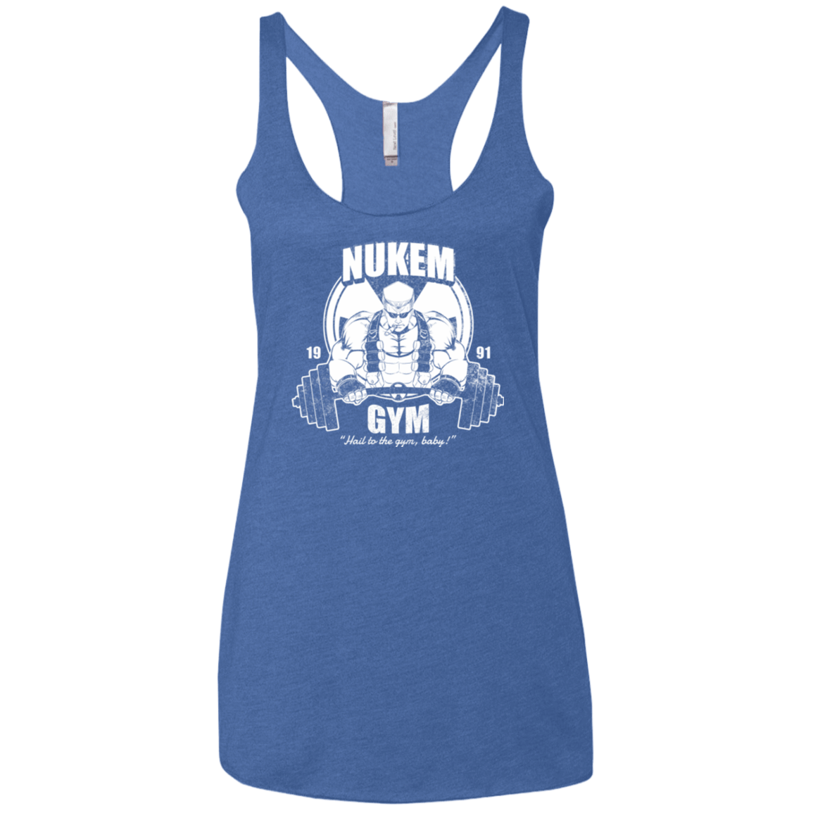T-Shirts Vintage Royal / X-Small Nukem Gym Women's Triblend Racerback Tank