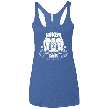T-Shirts Vintage Royal / X-Small Nukem Gym Women's Triblend Racerback Tank