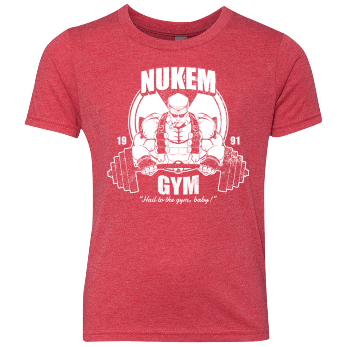 T-Shirts Vintage Red / YXS Nukem Gym Youth Triblend T-Shirt