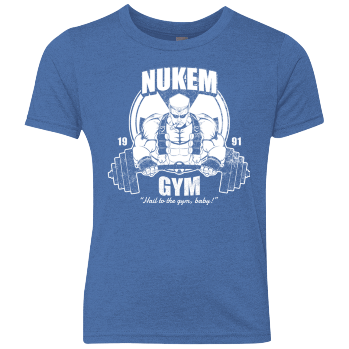 T-Shirts Vintage Royal / YXS Nukem Gym Youth Triblend T-Shirt