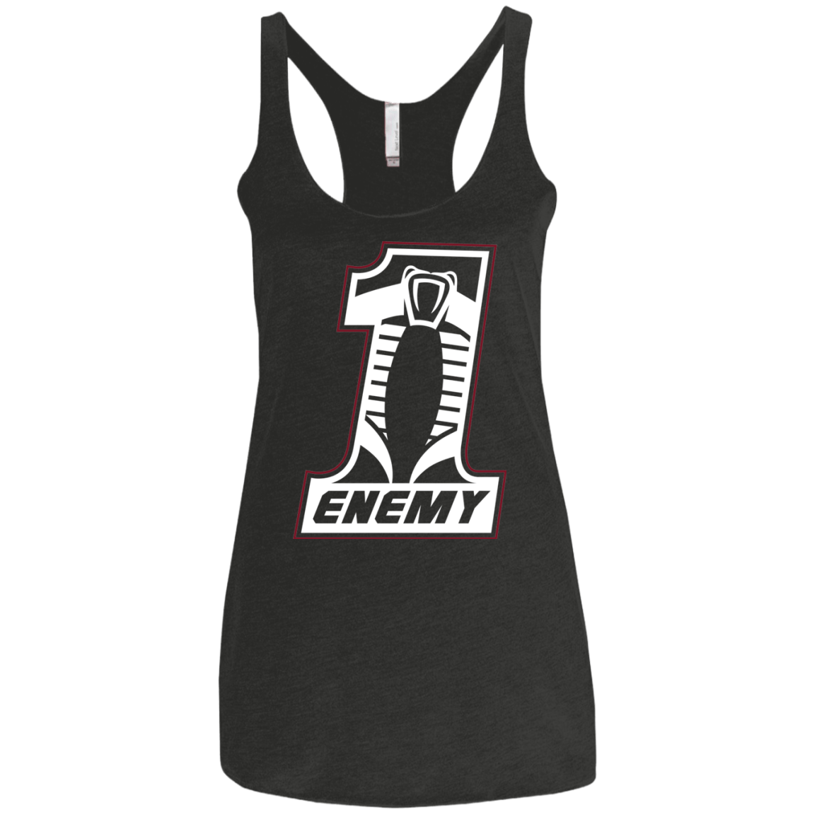 Number 1 Enemy Women's Triblend Racerback Tank