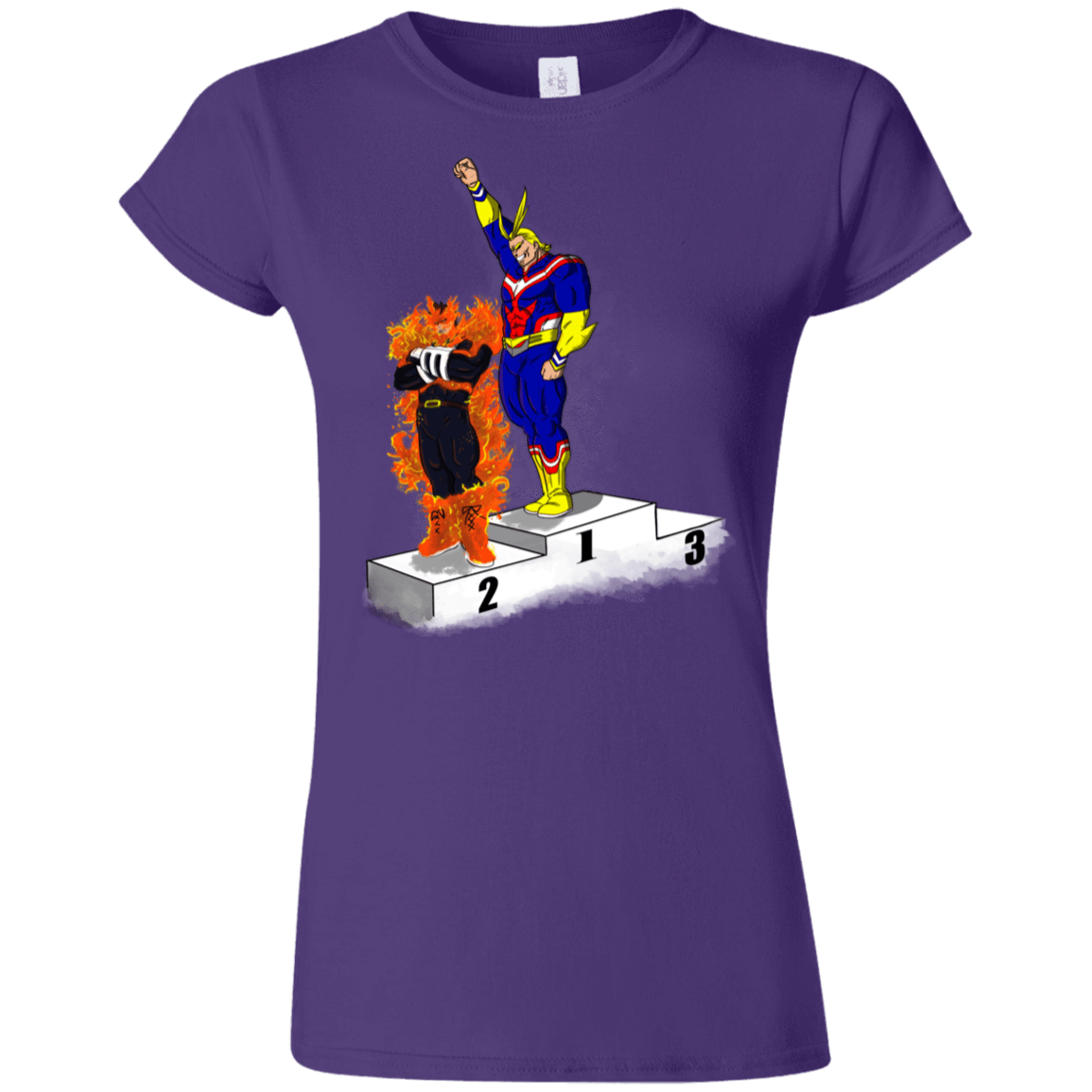 T-Shirts Purple / S Number One Junior Slimmer-Fit T-Shirt