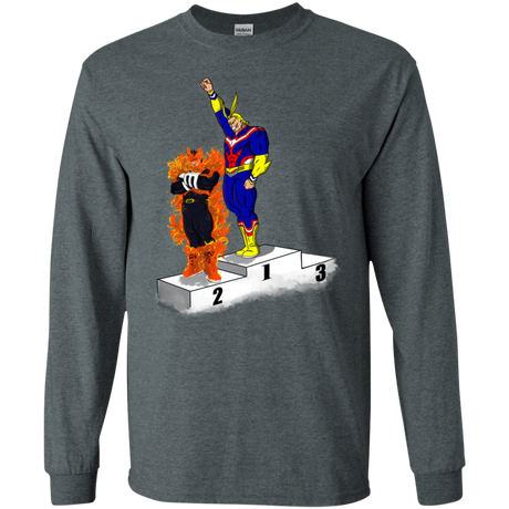 T-Shirts Dark Heather / S Number One Men's Long Sleeve T-Shirt