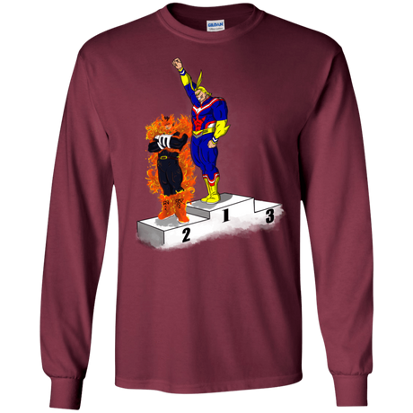 T-Shirts Maroon / S Number One Men's Long Sleeve T-Shirt