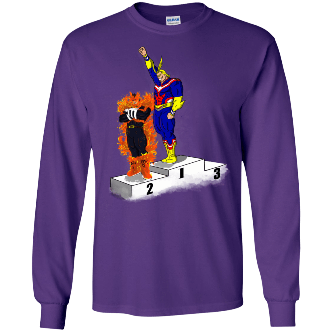 T-Shirts Purple / S Number One Men's Long Sleeve T-Shirt