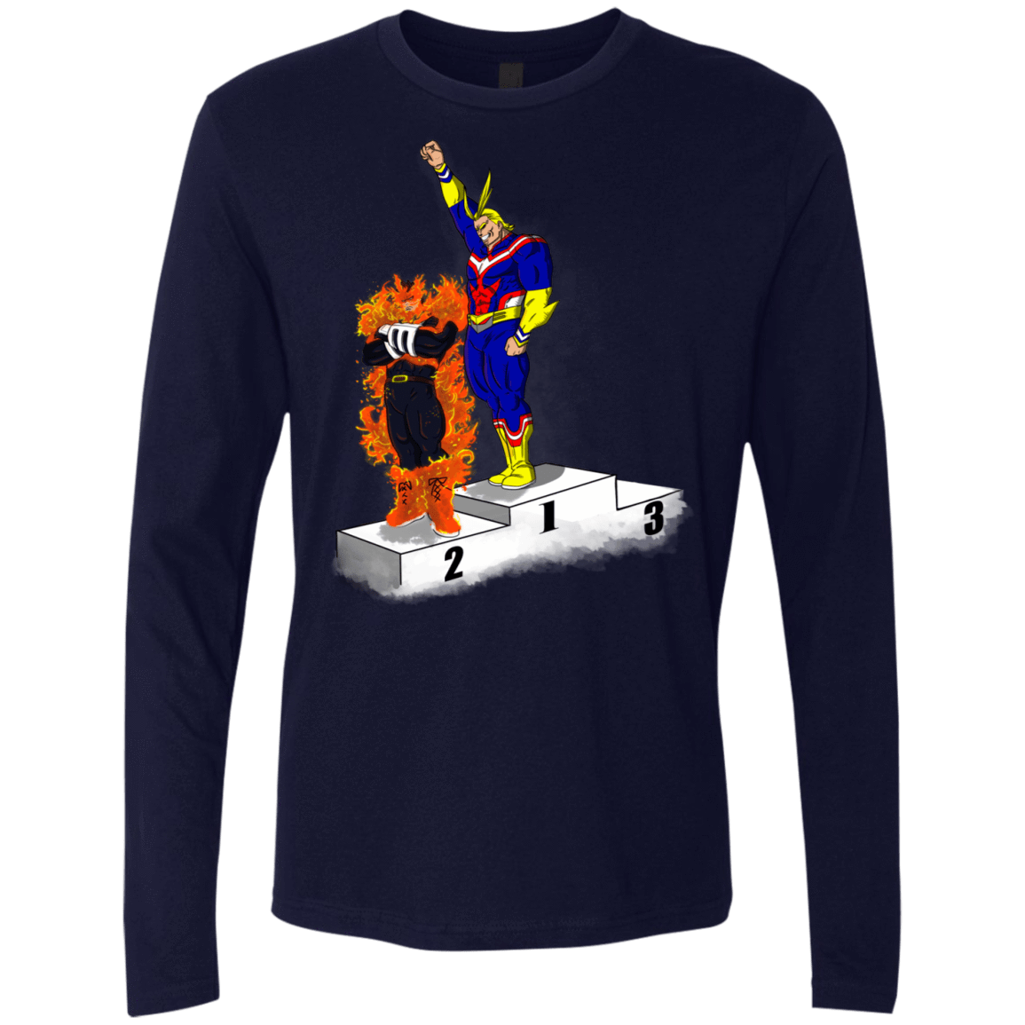 T-Shirts Midnight Navy / S Number One Men's Premium Long Sleeve