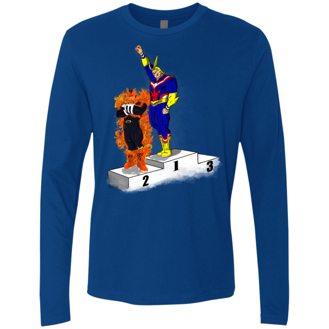 T-Shirts Royal / S Number One Men's Premium Long Sleeve