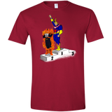 T-Shirts Cardinal Red / S Number One Men's Semi-Fitted Softstyle