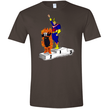 T-Shirts Dark Chocolate / S Number One Men's Semi-Fitted Softstyle