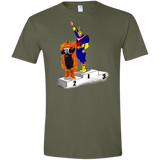 T-Shirts Military Green / S Number One Men's Semi-Fitted Softstyle