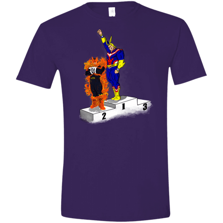 T-Shirts Purple / S Number One Men's Semi-Fitted Softstyle