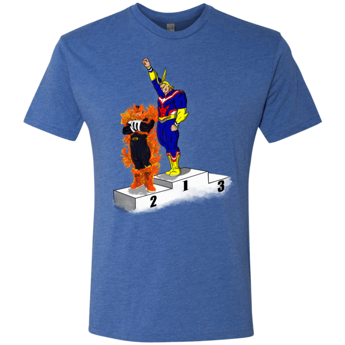 T-Shirts Vintage Royal / S Number One Men's Triblend T-Shirt