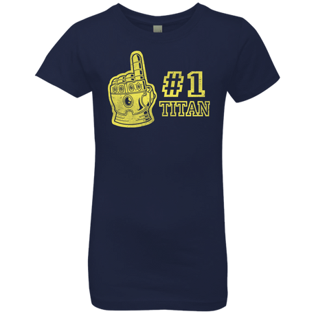 T-Shirts Midnight Navy / YXS Number One Titan Girls Premium T-Shirt