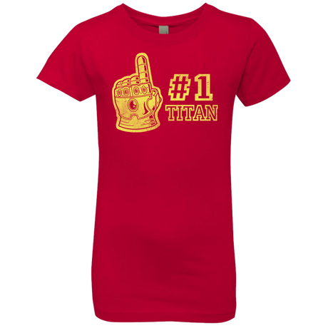 T-Shirts Red / YXS Number One Titan Girls Premium T-Shirt