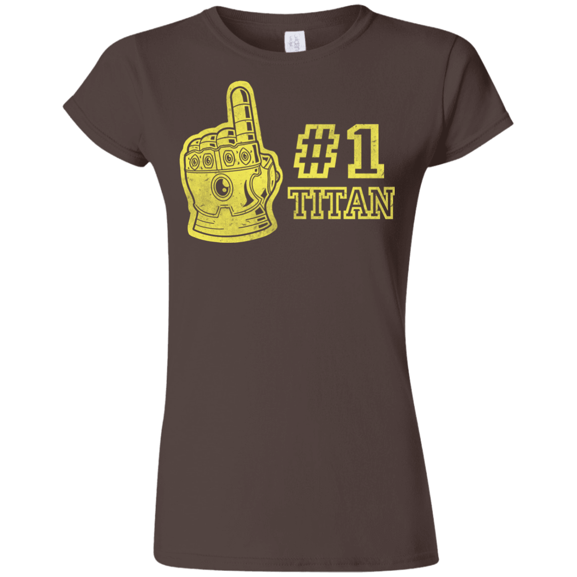 T-Shirts Dark Chocolate / S Number One Titan Junior Slimmer-Fit T-Shirt