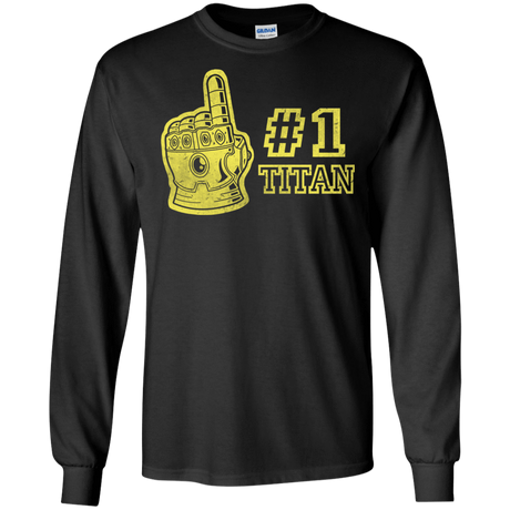 T-Shirts Black / S Number One Titan Men's Long Sleeve T-Shirt