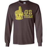 T-Shirts Dark Chocolate / S Number One Titan Men's Long Sleeve T-Shirt