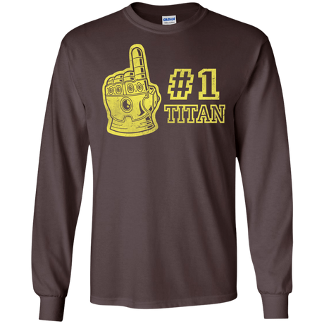 T-Shirts Dark Chocolate / S Number One Titan Men's Long Sleeve T-Shirt