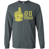 T-Shirts Dark Heather / S Number One Titan Men's Long Sleeve T-Shirt