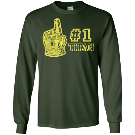 T-Shirts Forest Green / S Number One Titan Men's Long Sleeve T-Shirt