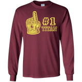 T-Shirts Maroon / S Number One Titan Men's Long Sleeve T-Shirt