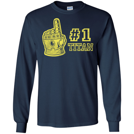 T-Shirts Navy / S Number One Titan Men's Long Sleeve T-Shirt