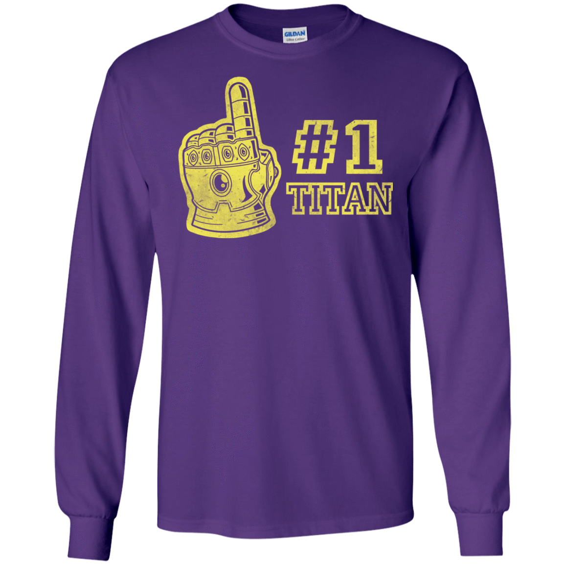 T-Shirts Purple / S Number One Titan Men's Long Sleeve T-Shirt