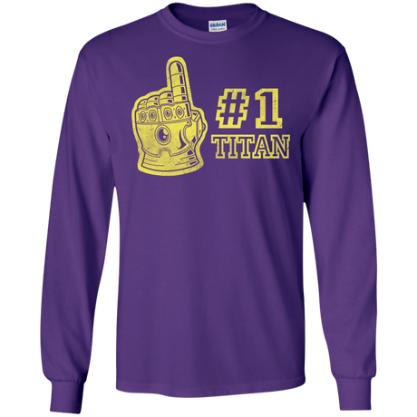 T-Shirts Purple / S Number One Titan Men's Long Sleeve T-Shirt