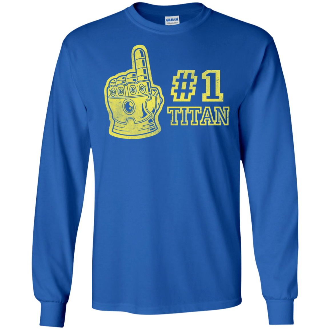 T-Shirts Royal / S Number One Titan Men's Long Sleeve T-Shirt