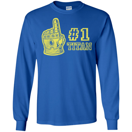 T-Shirts Royal / S Number One Titan Men's Long Sleeve T-Shirt