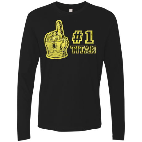 T-Shirts Black / S Number One Titan Men's Premium Long Sleeve