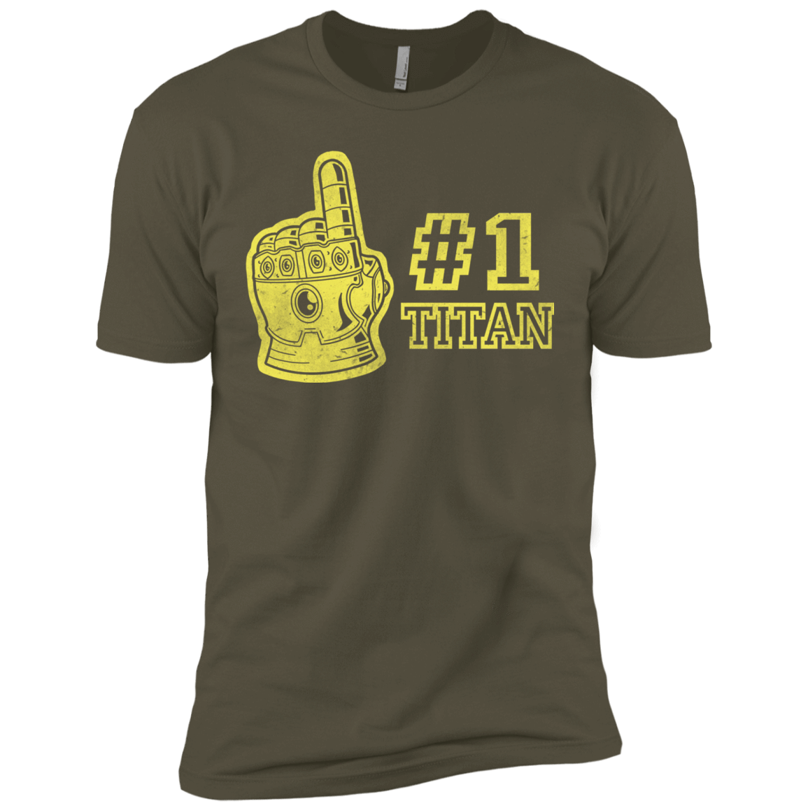 T-Shirts Military Green / X-Small Number One Titan Men's Premium T-Shirt