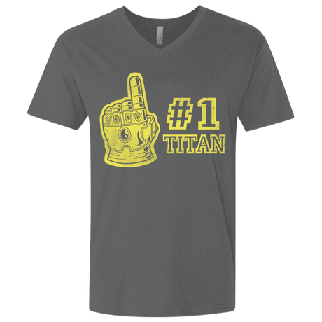 T-Shirts Heavy Metal / X-Small Number One Titan Men's Premium V-Neck